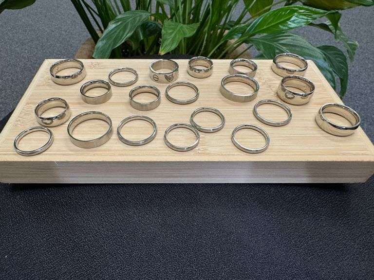 Lot of 20 Stainless Steel Bands 316L Various Sizes & Styles