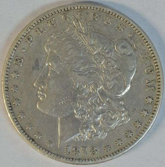 Sharp upper end 1878-CC Morgan Silver Dollar