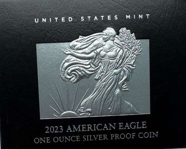 2023 W  Proof Silver Eagle With Box & Paper