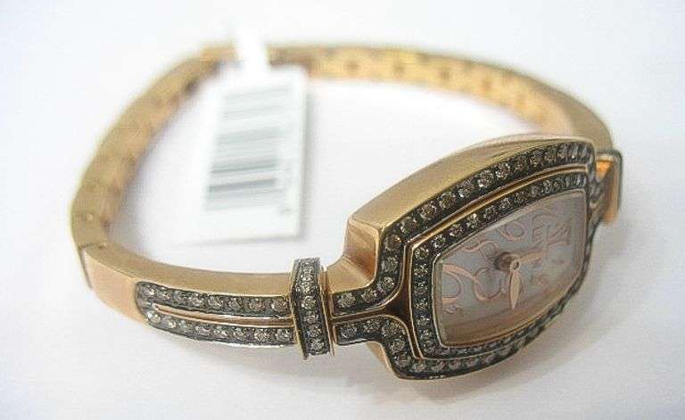 LEVIAN LADY'S  DIAMOND ZELA ROSE GOLD TONE WATCH, $2,399.00