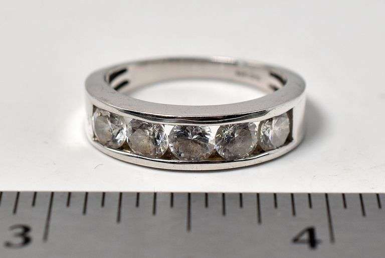 CZ Gemstone Ring in Sterling Silver