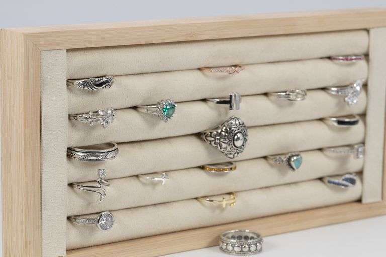 .925 Sterling Silver Curated Ring Set 20 RIng Lot Various Sizes & Styles