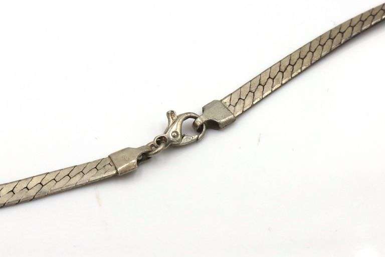 Lot of 3 Italian Vintage 925 sterling silver Herringbone chains