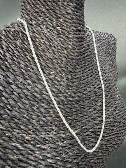 Italian 925 Sterling Silver 2mm Diamond Cut Margarita Chain 18" Necklace