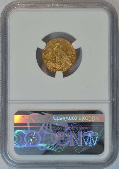 Super Choice BU 1929 $2.50 Indian Gold. NGC MS63 Signature Series