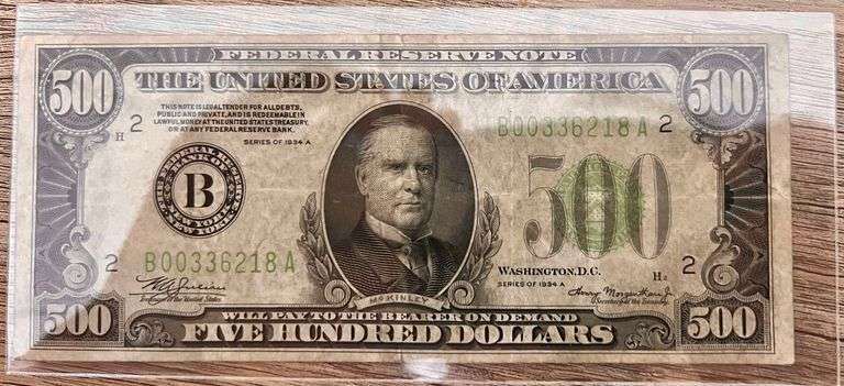 Very rare 500 Federal Reserve Note
