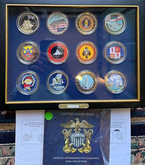 US Navy Official Commemorative Challenge Coin Collection