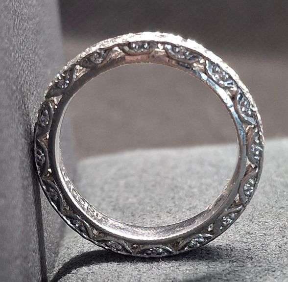 Platinum Natural Diamond Wedding Band