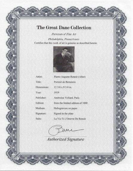 Limited Edition Pierre-Auguste Renoir (After) Original Heliogravure 1919