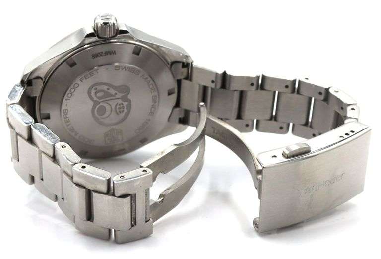 Tag Heuer aquaracer 300m blue dial lum stick dial watch