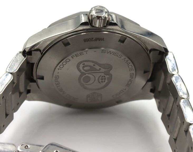 Tag Heuer aquaracer 300m blue dial lum stick dial watch