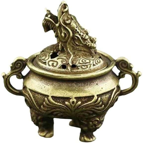 Brass Dragon Head Incense Burner