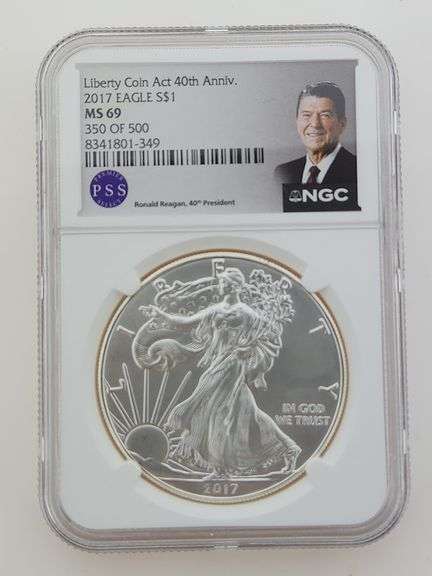 2017 American Silver Eagle, NGC MS69