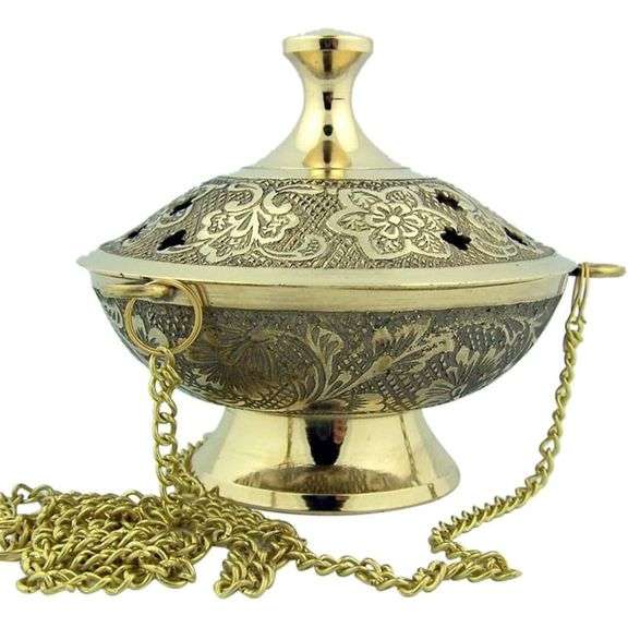 Solid Brass Incense Burner
