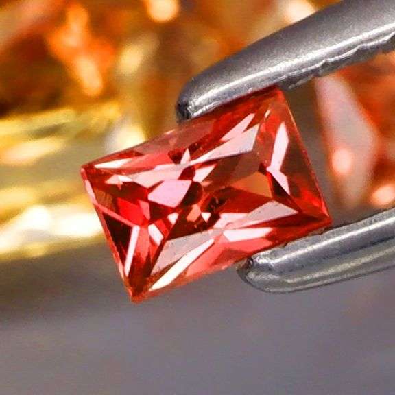 Baguette cut! Real 2.67ct Songean Sapphire set!