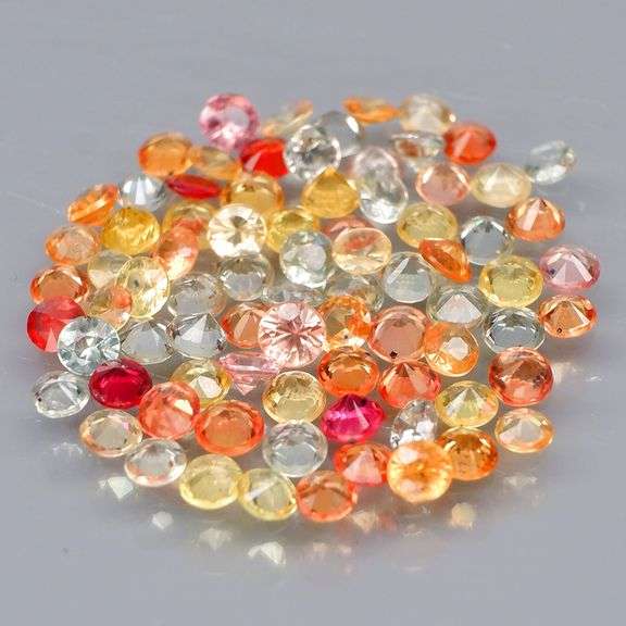 Brilliant 5.82ct multi-color 5.82ct set of Songean Sapphires!