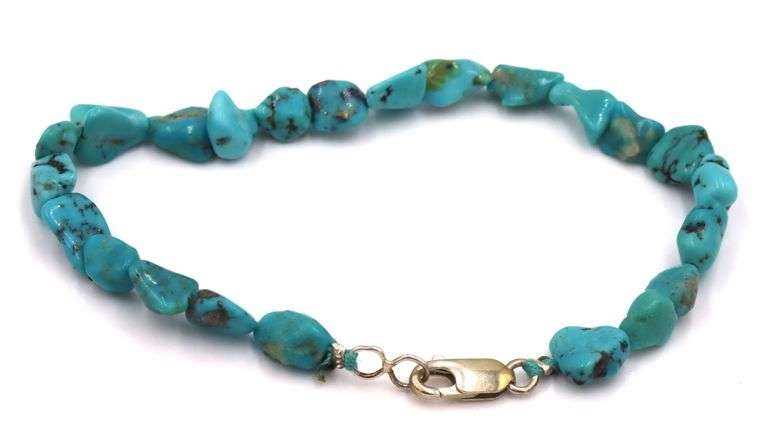 Group lot of Vintage 925 sterling silver turquoise bracelets