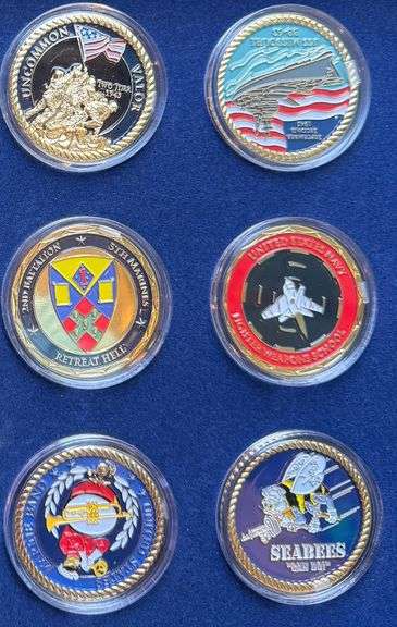 US Navy Official Commemorative Challenge Coin Collection
