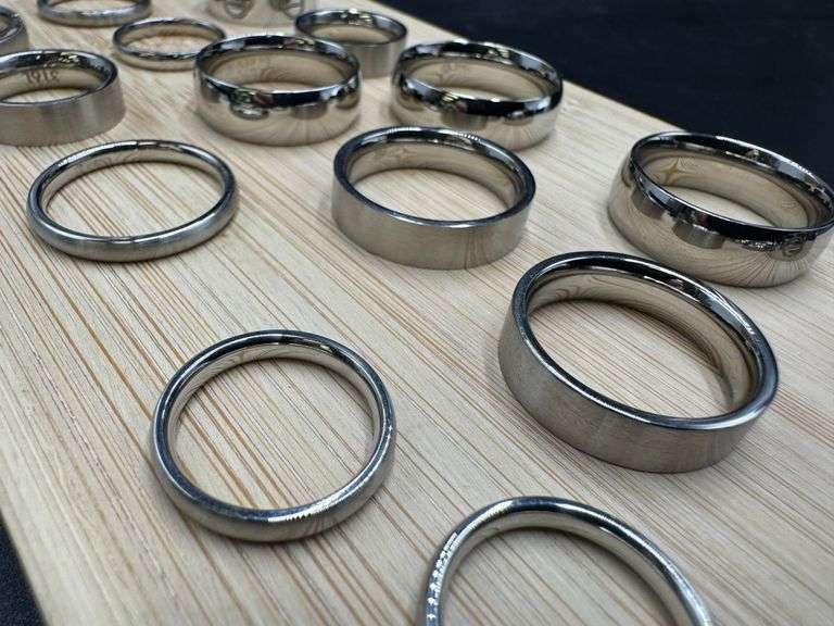Lot of 20 Stainless Steel Bands 316L Various Sizes & Styles
