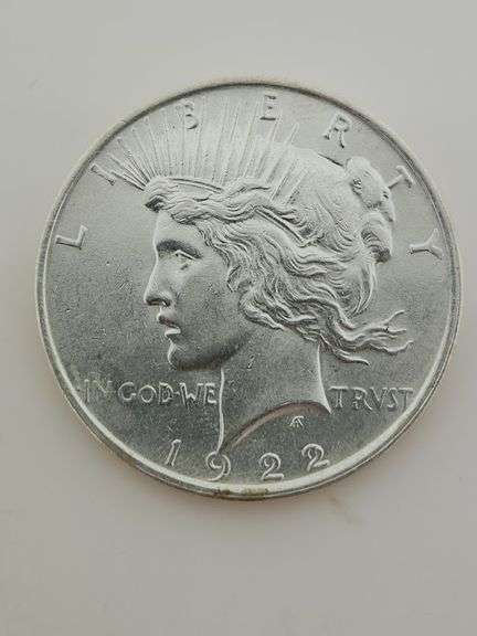 1922 Silver Peace Dollar, UNC