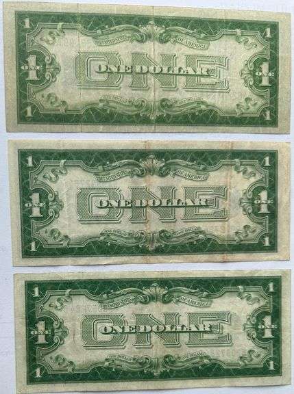 1928 A B 1934 Clean $1 Silver Certificates