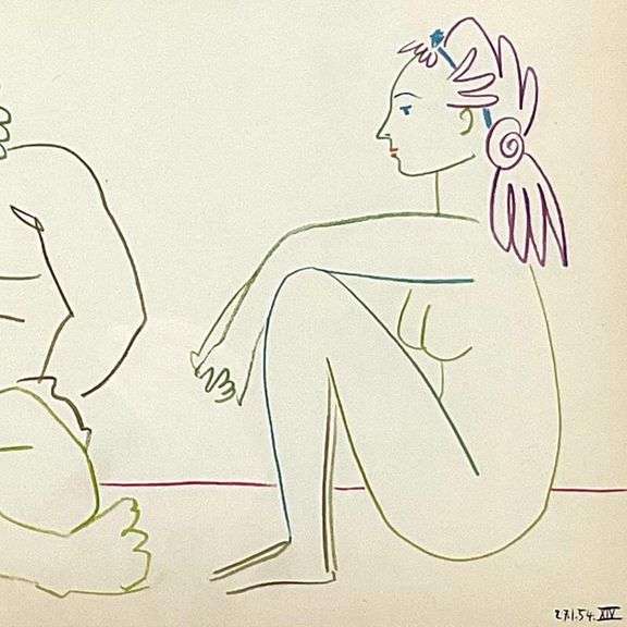 La Comedie Humaine 27.1.54-I by Picasso