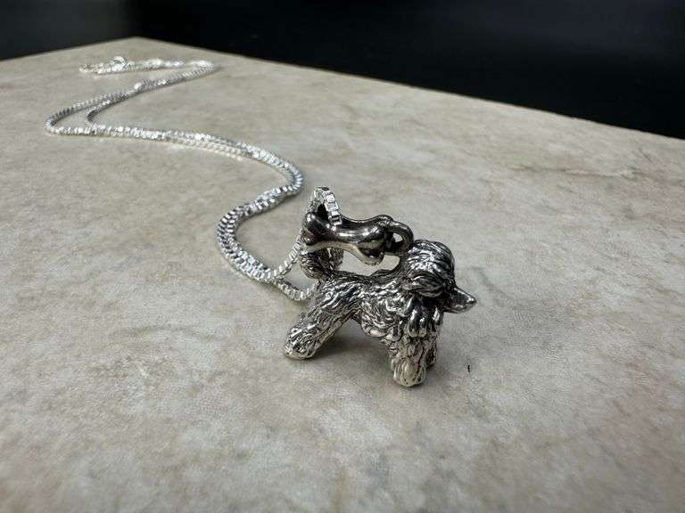Sterling Silver Cocker Spaniel Dog Pendant Charm High Quality 925 3D Canine