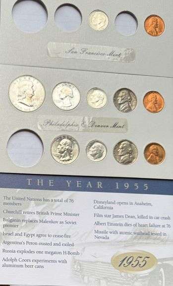 Vintage 1955 BU Year Set