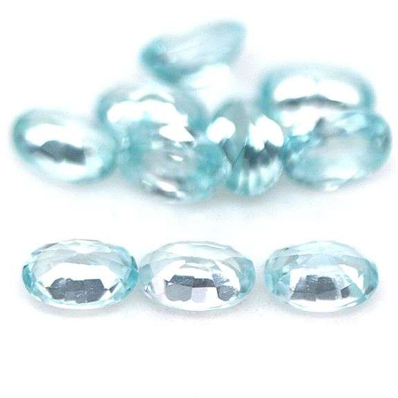 Brilliant 7.33ct Real Cambodian Swiss blue Zircon set!