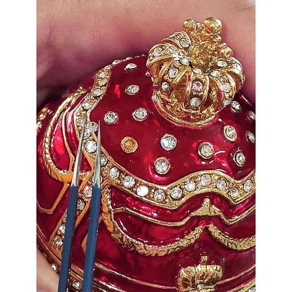 Royal 24kt Gold Egg with Austrian Crystals