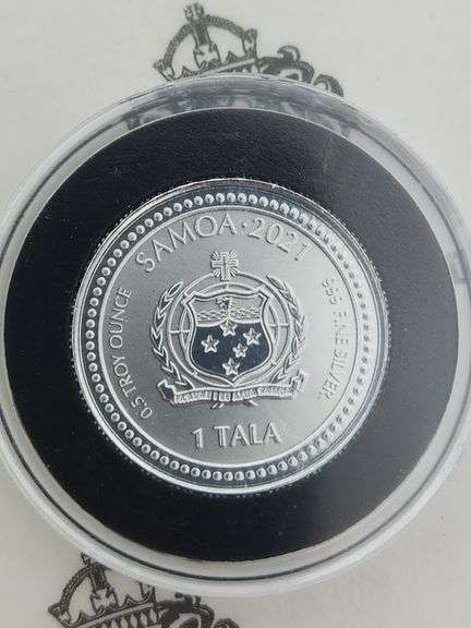(5) Scottsdale Mint 1/2 OZ. Alpha & Omega Silver Christian Rounds