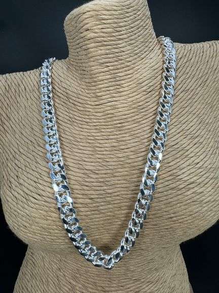 Sterling Silver Solid Miami Cuban Link Chain 9.2mm 925 Italy Box Lock Necklace 26"