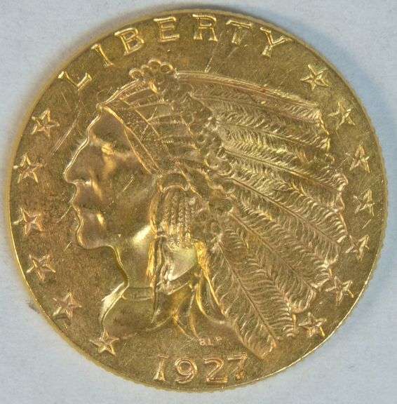 Ultra-fresh Choice BU 1927 $2.50 Indian Gold Piece