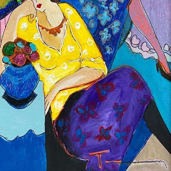 Quiet Afternoon by Tarkay (1935-2012)