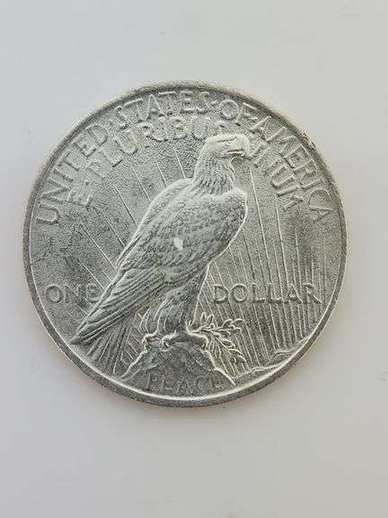 1923 Silver Peace Dollar, AU+