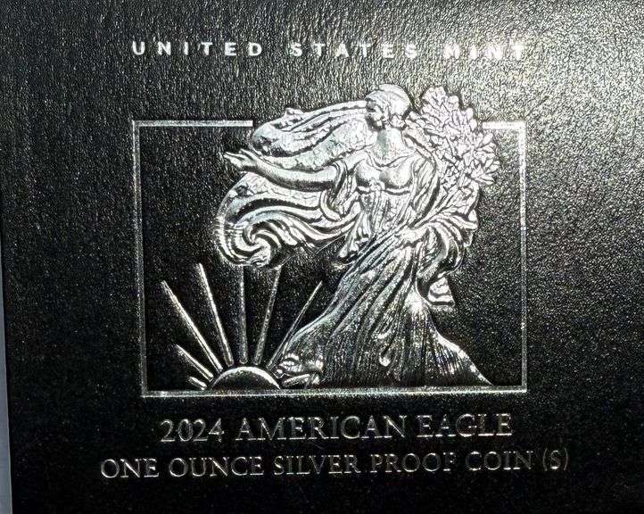 2024 S  Proof Silver Eagle With Box & Paper