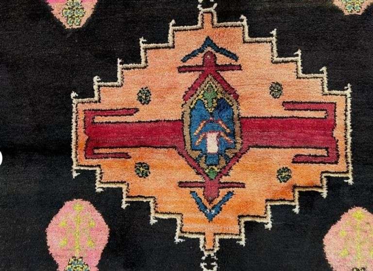 Unique Persian Hamedan Rug 5'.3"x8'