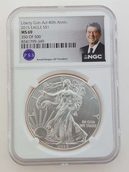2015 American Silver Eagle, NGC MS69