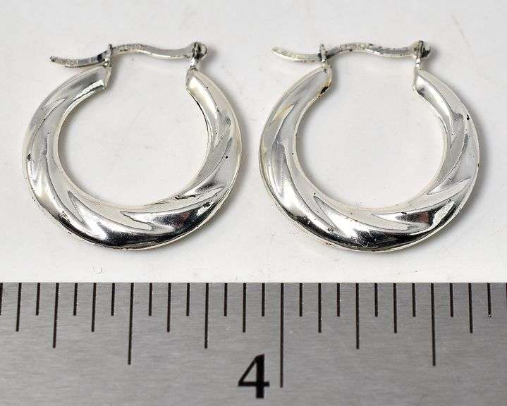 Hoop Earrings in Sterling Silver