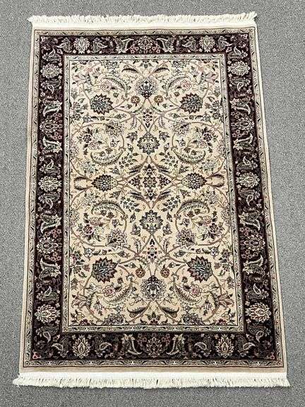 Handmade w/Silk Isfahan Design 4.0x6.0