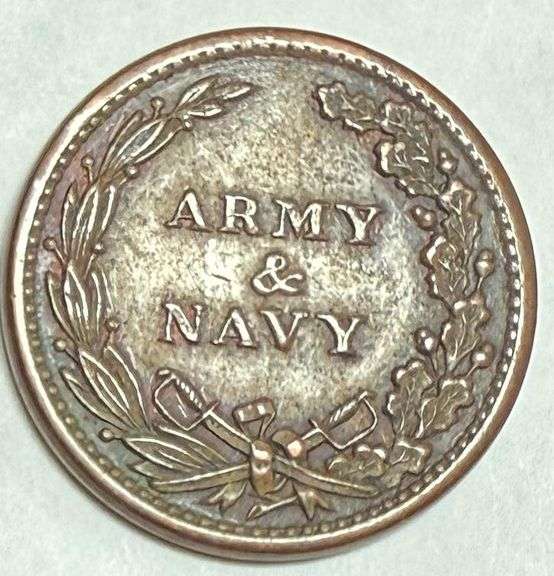 1861-5 Army Navy Patriotic Token