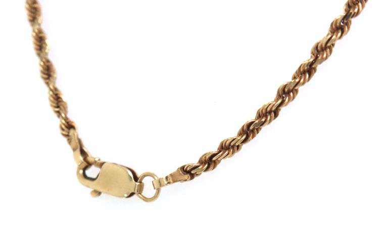 Useful 2.8 MM 14K YG Rope Necklace