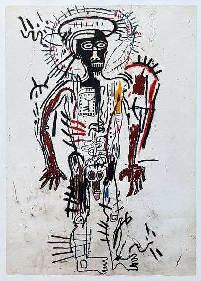 Colorful Jean-Michel Basquiat From 'Symbols and Signs'