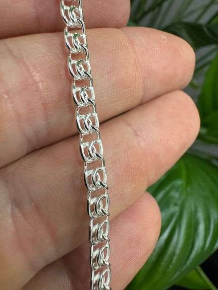 Sterling Silver Italian Love Heart Chain 4.8mm Solid 925 Italy Infinity Promise Necklace 20"