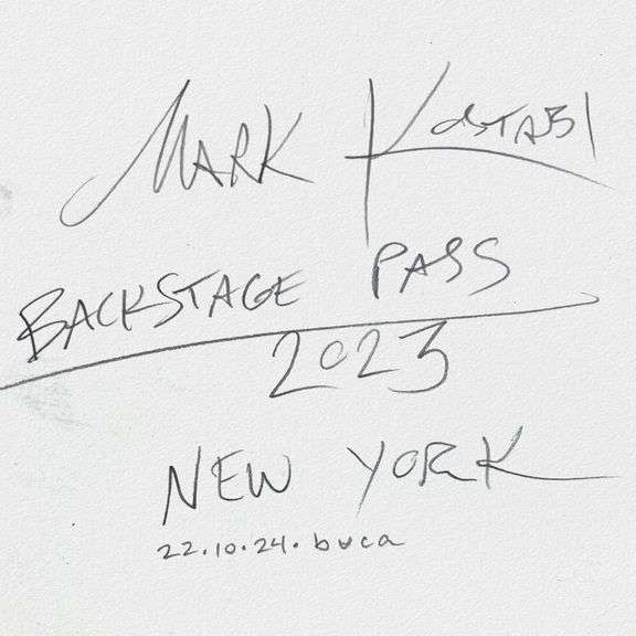 Backstage Pass by Kostabi Original