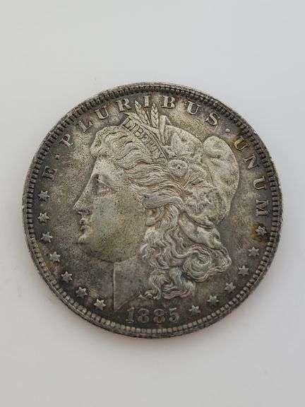 1885 O Morgan Silver Dollar, UNC Toned