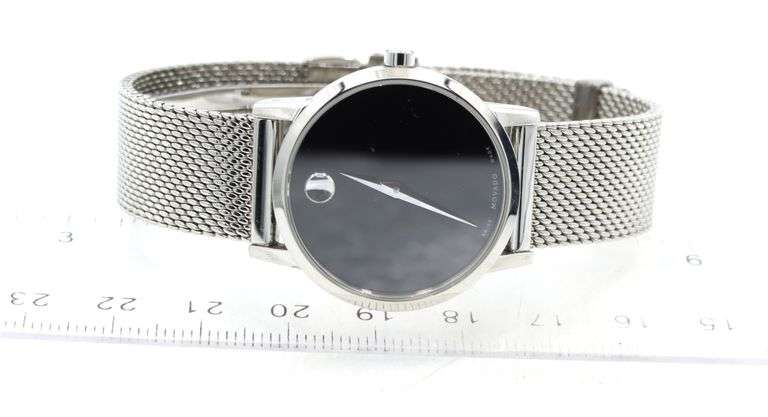 Movado Museum classic quartz black dial watch