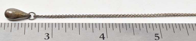 Water Drop Necklace in Sterling Silver