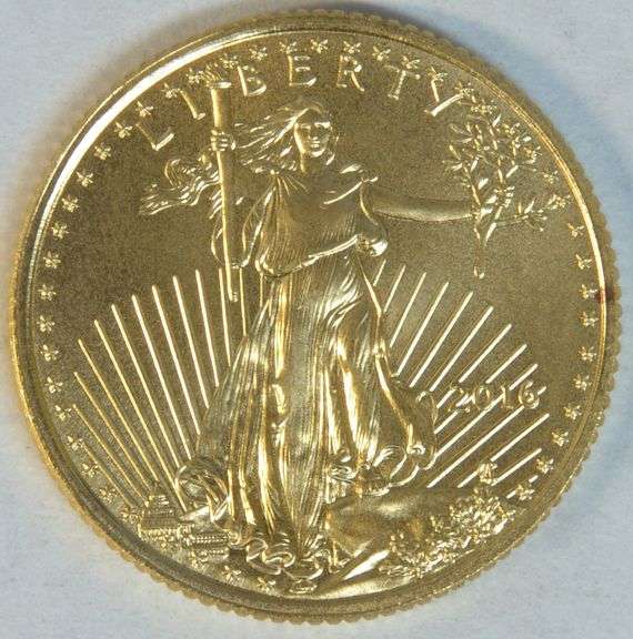 Pristine Superb Gem BU 2016 $5 American Gold Eagle