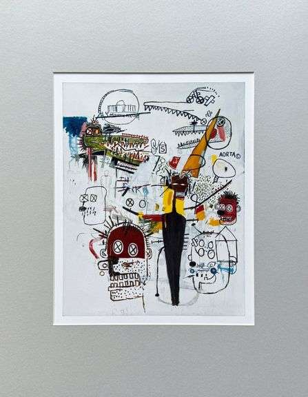 Colorful Jean-Michel Basquiat From 'Symbols and Signs'